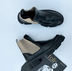 کفش نیم بوت زنانه مدل Stradivarius Flat Ankle Boots - BTB56