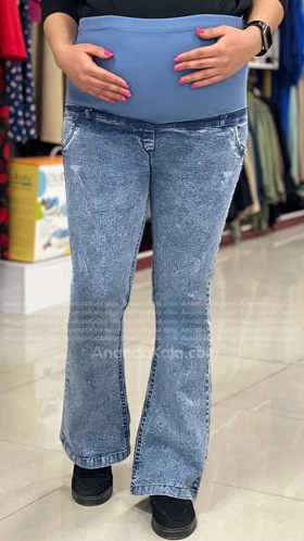 شلوار بارداری جین دمپا