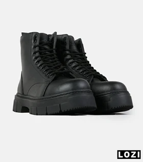 بوت مردانه مشکی BERSHKA مدل 5884