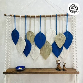 دیوار کوب مکرومه بافی مدل رکسانا (طول 70CM )