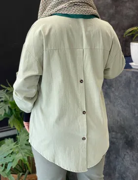 مانتو پشت دکمه پانیز کد : 7594