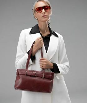 کیف دستی زنانه چرم مصنوعی دسته دار دیوید جونز DAVIDJONES