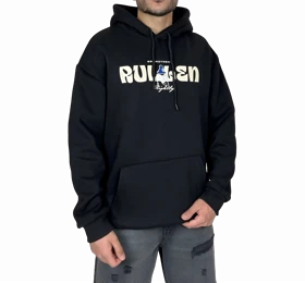 هودی مشکی اسپرت کلاهدار مردانه مدل RULGEN - جنس دورس توکرکی (گرم)