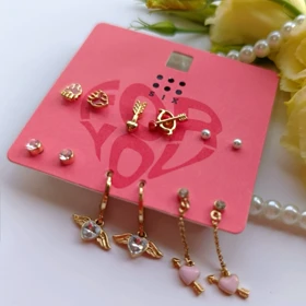 پک گوشواره کیوت قلب