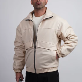 جکت چرم PULL & BEAR کد 301004