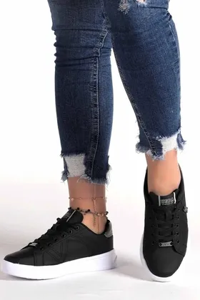 کفش کتانی مشکی زنانه PENELOPE HIGH 1FX
