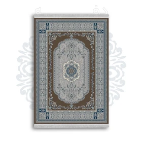 فرشینه از جنس پارچه هازان مخمل ترک طرح سنتی و مدرن برند دفه کد DAMG397