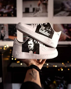 کفش اسپرت ایرفورس | کاستوم کتانی air force طرح The GodFather نایک nike کد 114562
