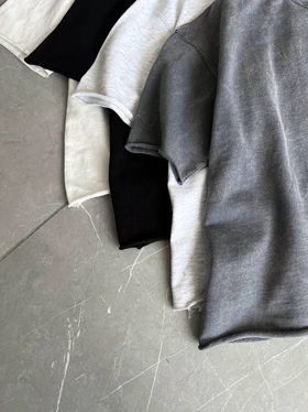 تیشرت سنگشور سفید ZARA
