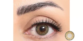 لنز رنگی فصلی فستیوال Festival Morning Q (Pure Hazel (سبز یشمی عسلی دورمشکی))