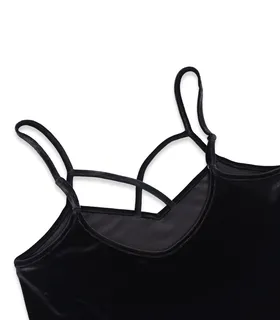 ست تاپ و شورتک مخمل Neev نیو کد 4605 مشکی Black