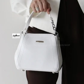 کیف زنانه مجلسی مدل رومی (سفید)