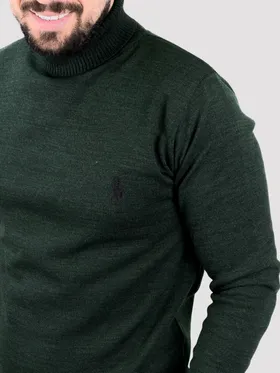 بافت یقه اسکی POLO سبز