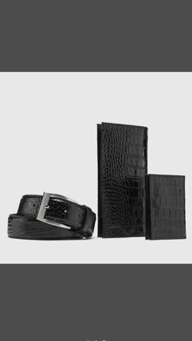 ست هدیه چرم طبیعی مردانه