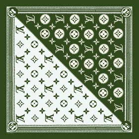 روسری ابریشم کجراه لوورا