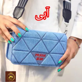 کیف دوشی بغل کج جین زنانه کد : 1073