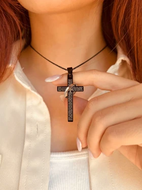 گردنبند صلیب استیل