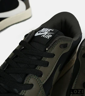 کفش کتانی مردانه مشکی سبز سفید NIKE travis scott