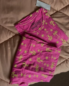 ست طرح‌دار طرح‌دار برمودا نخ و پنبه h&m