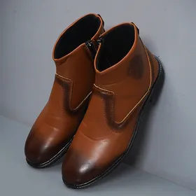 نیم بوت مردانه عسلی مدل Rad