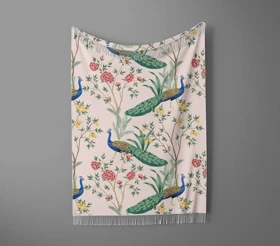 شال مبل ریش دار sofa shawl 43