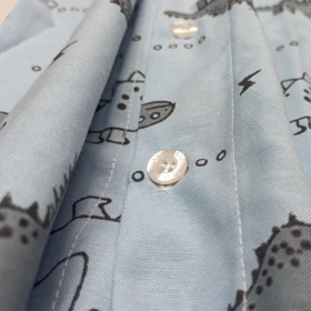 ست پیراهن و شلوارک پسرانه مدل نخی هاوایی طرح دایناسور کد 1235