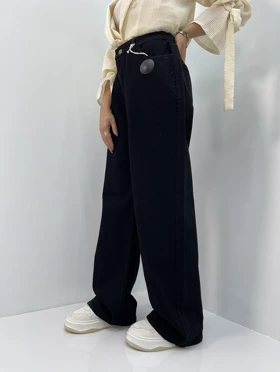 شلوار جین بگ زنانه کمر کش