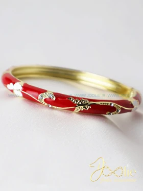 بنگل زنانه میناکاری کدB2128 (قرمز)