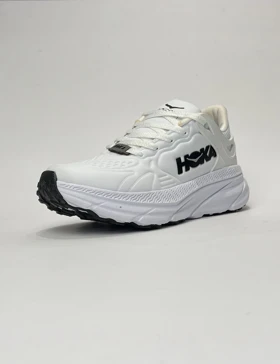 کتانی راحتی هوکا وان وان سفید رویه چرم