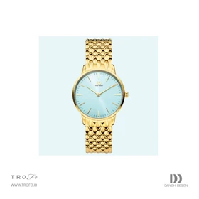 ساعت مچی عقربه ای زنانه دنیش دیزاین (Danish design) مدل IV77Q1251 Akilia Gold Husky Blue DressLink Medium