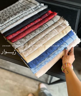 روسری نخ ژاکارد لطیف