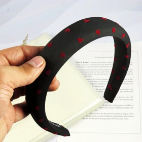 تل مو زنانه مدل پفکی طرح قلب