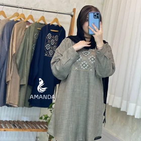 تونیک و مانتو بلند زنانه مدل ترمه