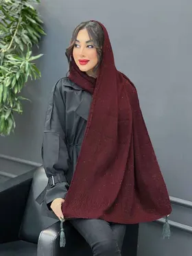 شال پلیسه لمه دار