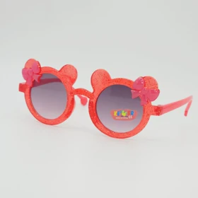 عینک آفتابی بچگانه طرح میکی ماوس با شیشه‌های ضد اشعه UV (قرمز)
