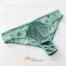 ست فانتزی سبز پاستیلی قلبی بدن نما برند نوشه پوش