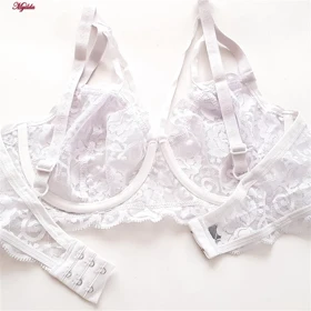 ست شورت و سوتین زنانه گیپور فانتزی نانسی سفید کد 4691-8585