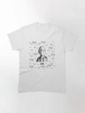 تیشرت One Punch Man طرح لوگو ok کد 207733