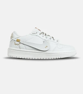 کفش کتانی مردانه و زنانه سفید NIKE jordan 1 مدل 7280