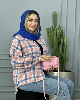 مانتو شومیز چهار خونه(41)کد3412