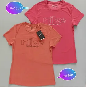 تیشرت یقه گرد نایک زنانه سری دو 36 38