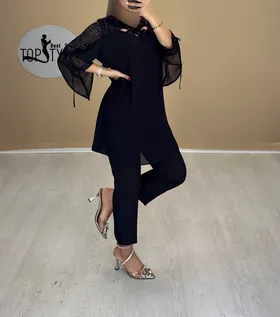 شومیز قواره دار یقه ضربدری: 1009140