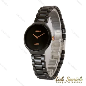 ساعت رادو زنانه سرامیکی صفحه مشکی مهندسی Rado-5208-L