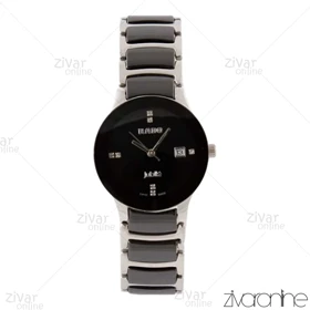 ساعت رادو زنانه سرامیکی نقره ای مشکی 103782