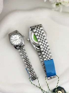 ست ساعت زوجی رولکس سیلور 907