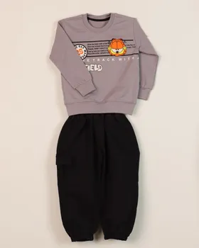 ست بلوز شلوار پاییزه نیل گارفیلد 0635