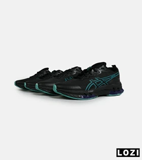 کفش کتانی مردانه مشکی آبی ASICS GORETEX
