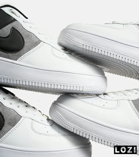 کفش کتانی مردانه و زنانه سفید طوسی مشکی نایک NIKE AIR FORCE