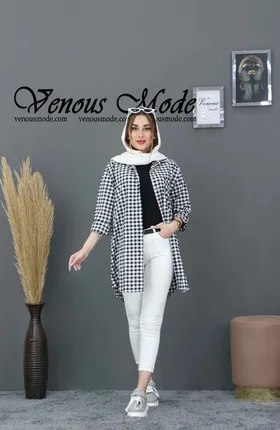 مانتو چهارخونه نخی