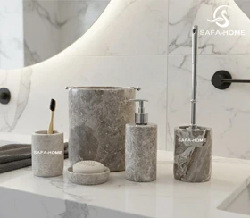 ست سرویس بهداشتی مدل سنگی طوسی